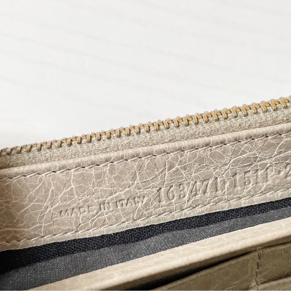 Balenciaga gray leather classic city long wallet - Picture 10 of 11